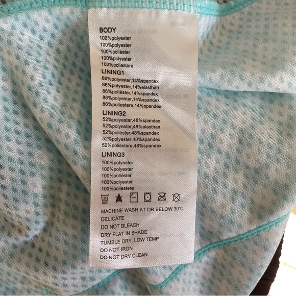 BALEAF Women’s Cycling Bike Zip Up Top Hem Gripper 4 Back Pockets Turquoise Sz L - Picture 9 of 11